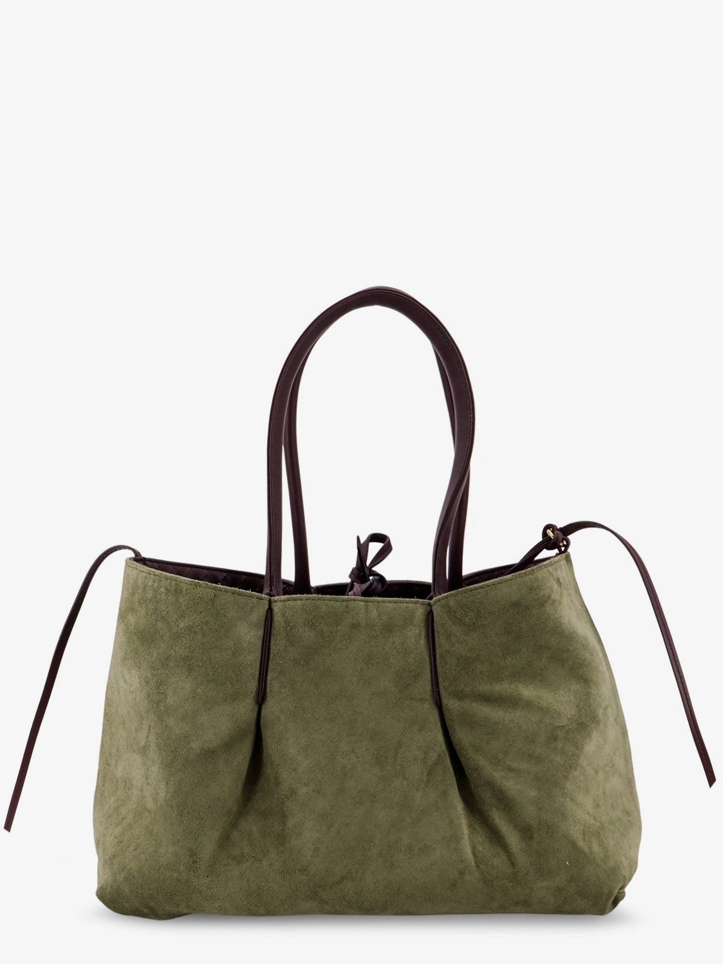 Pinacoteca leather handbag with Intrecciato motif