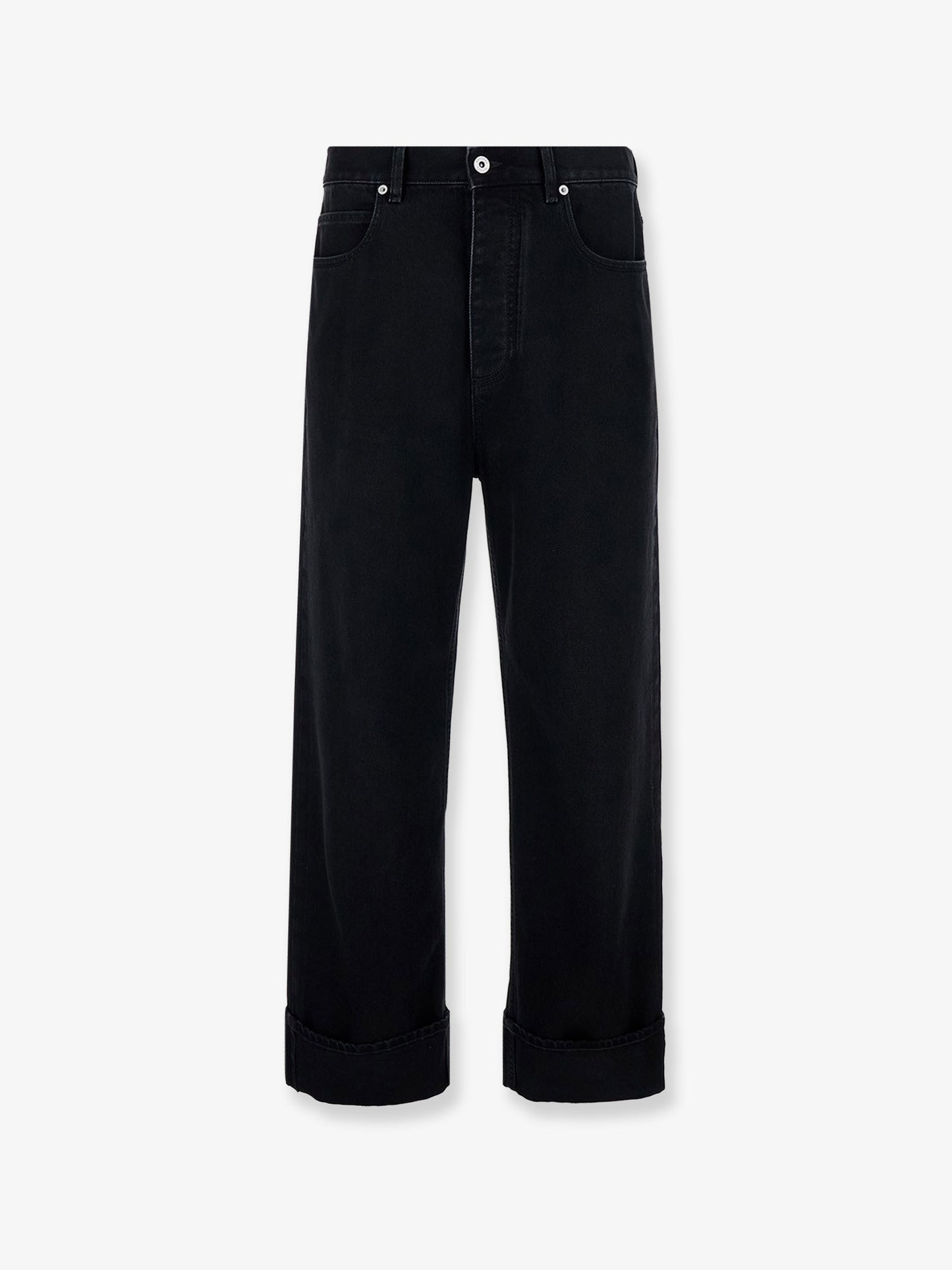 Black denim trousers