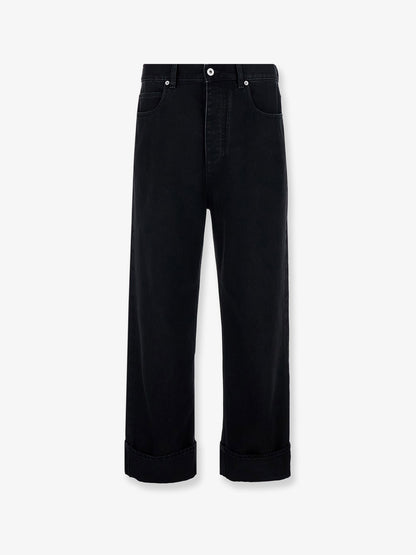 Black denim trousers thumbnail