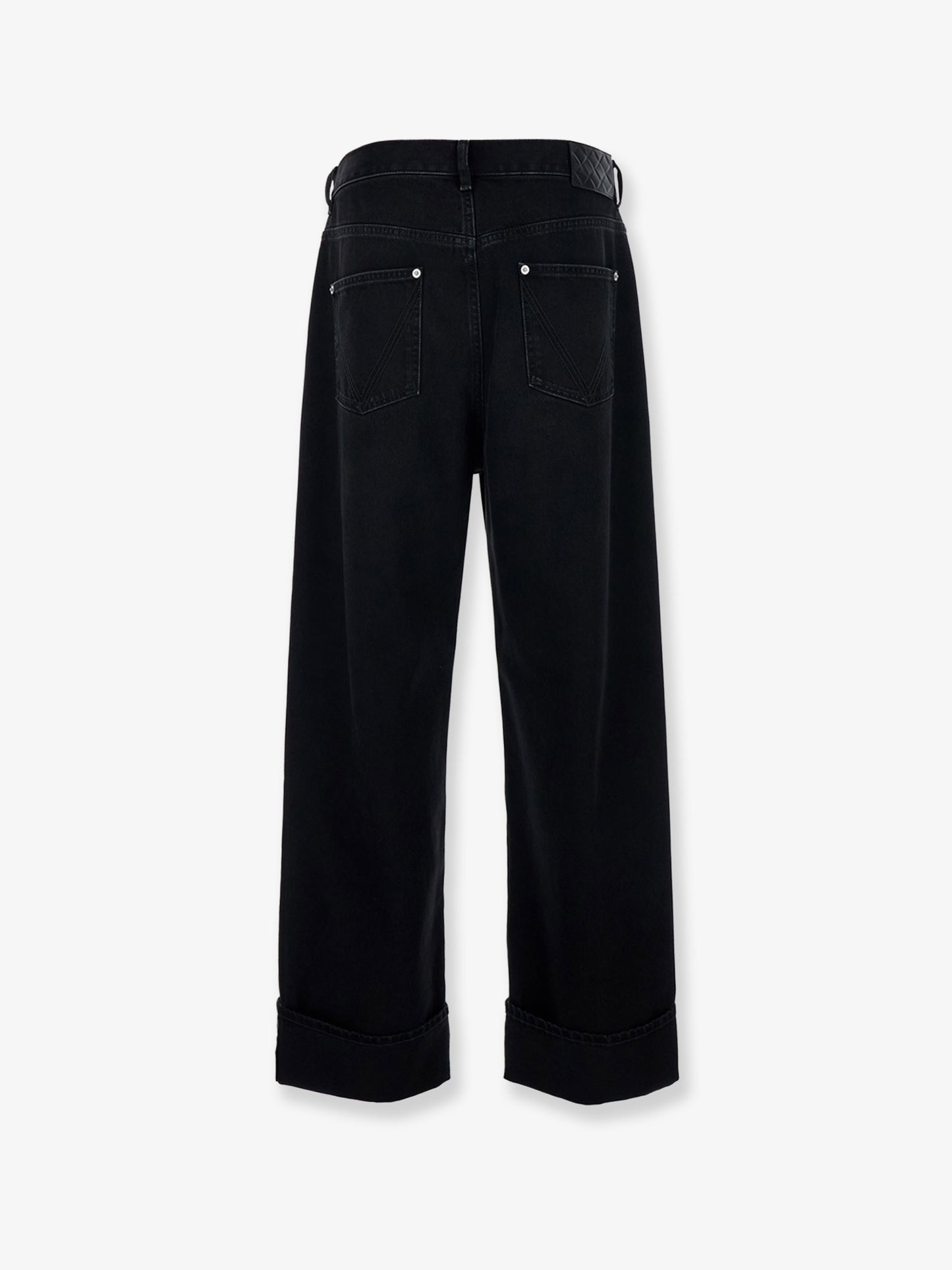 Black denim trousers