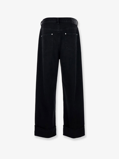 Black denim trousers thumbnail