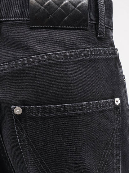 Black denim trousers thumbnail