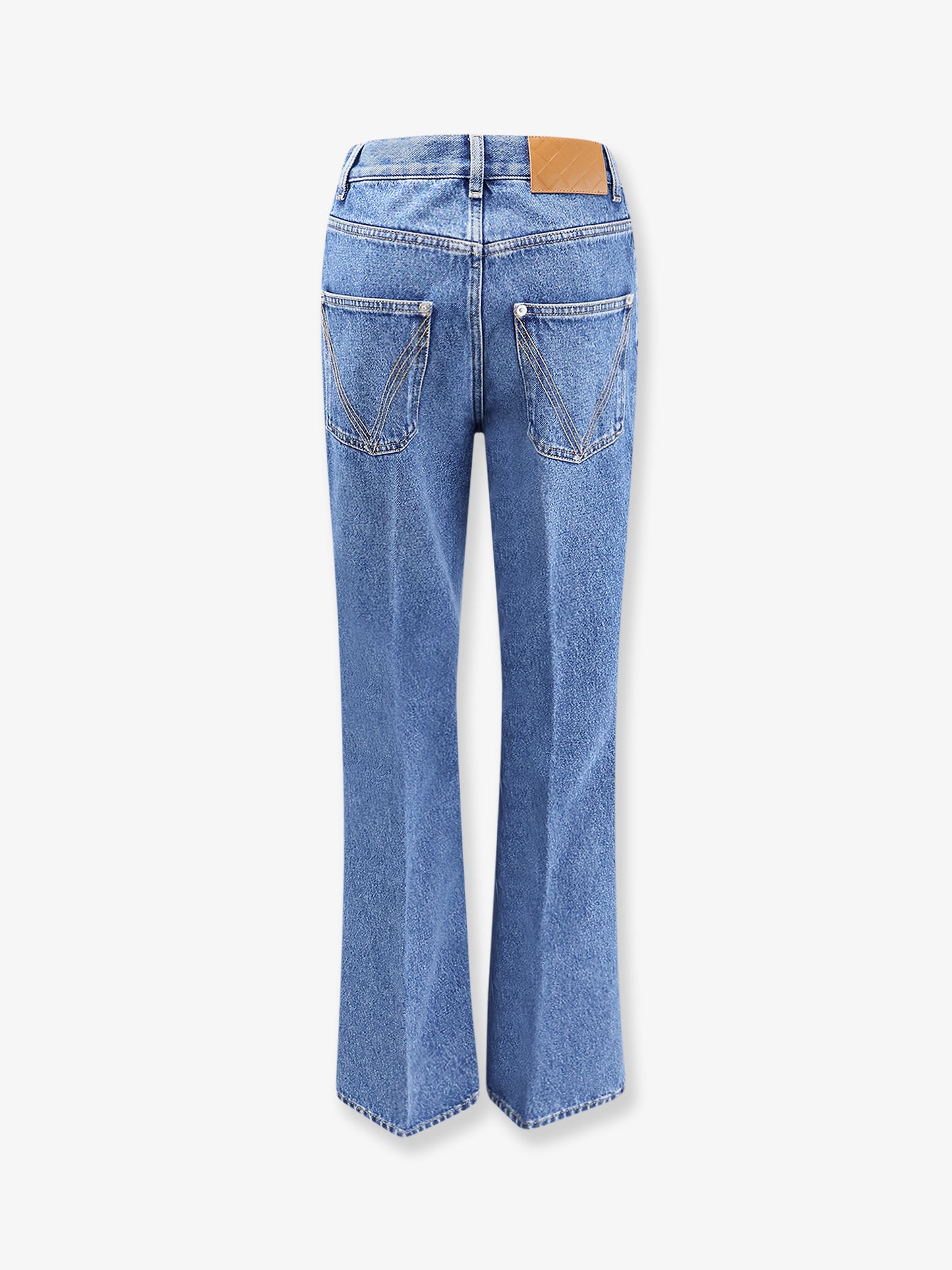 Flared cotton jeans