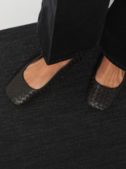 Charlotte leather ballerinas with Intrecciato motif thumbnail