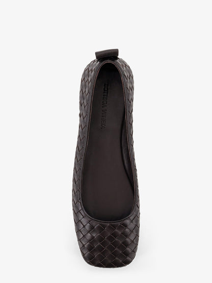 Charlotte leather ballerinas with Intrecciato motif thumbnail