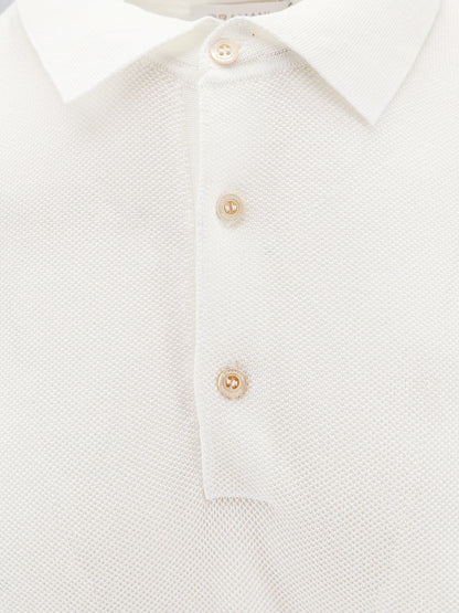 Cotton and silk blend polo thumbnail