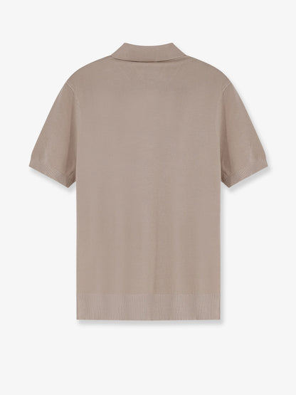 Cotton and silk blend polo shirt thumbnail