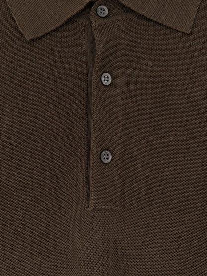 Polo in misto cotone e seta thumbnail