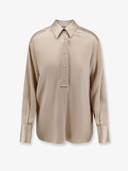 Silk shirt with Monili detail thumbnail