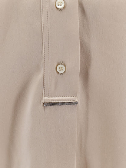 Silk shirt with Monili detail thumbnail