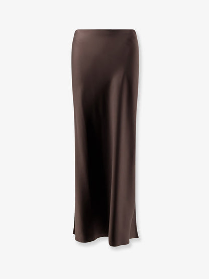 Satin long skirt thumbnail