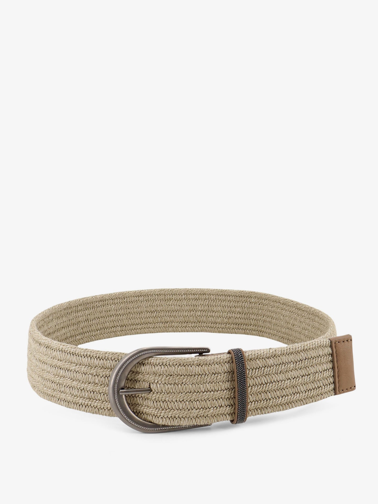 Linen belt with Shiny Loop detail