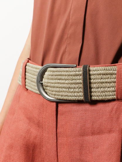 Linen belt with Shiny Loop detail thumbnail