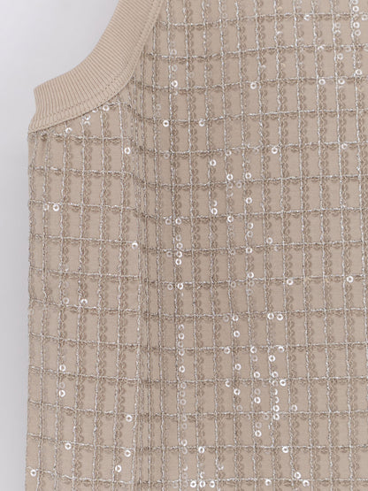 Dazzling pattern jersey tank top thumbnail