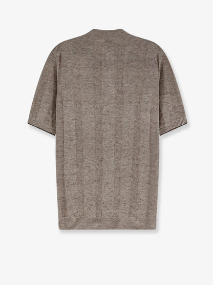 Linen and cotton blend sweater thumbnail