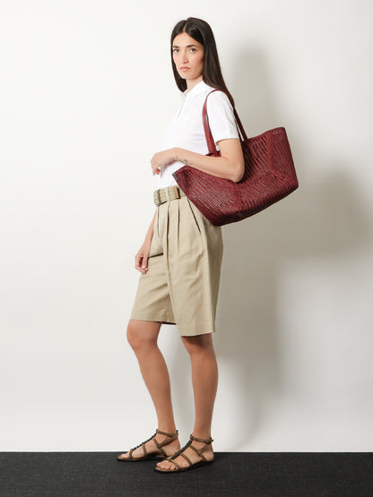 BC Duo raffia shoulder bag thumbnail