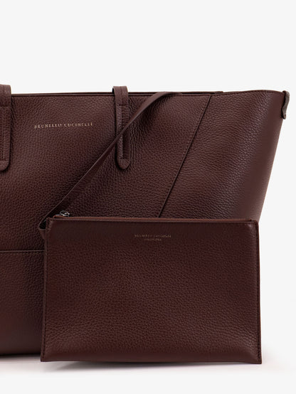 BC Duo hammered leather shoulder bag thumbnail