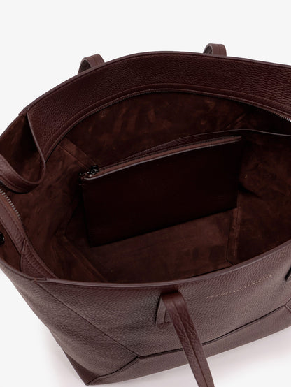 BC Duo hammered leather shoulder bag thumbnail