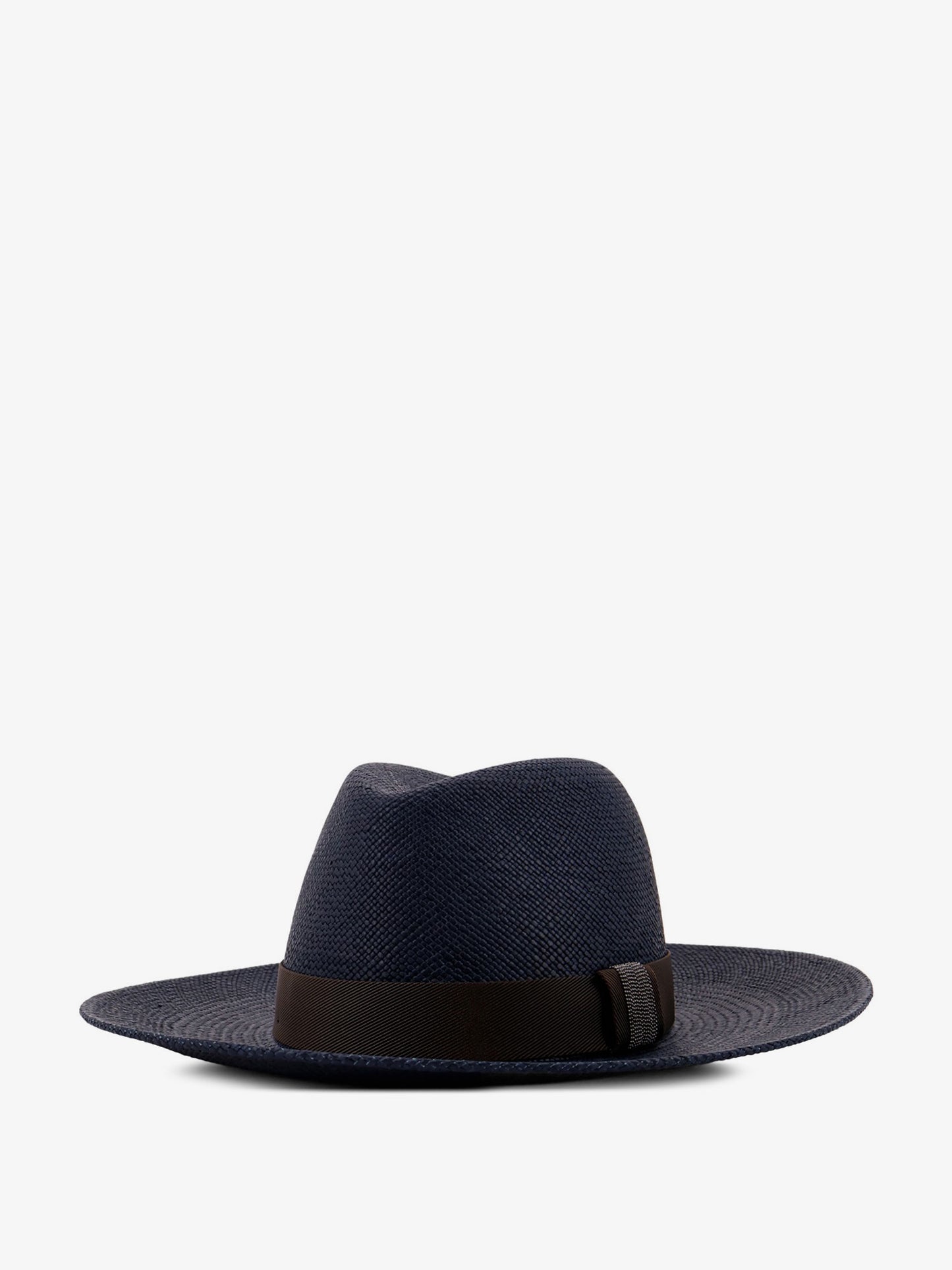 Raffia Fedora hat with Monili detail