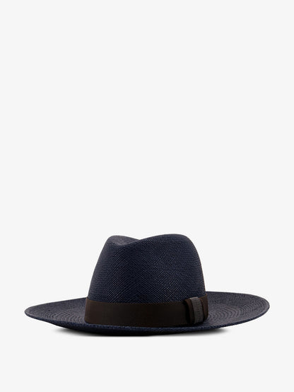 Raffia Fedora hat with Monili detail thumbnail