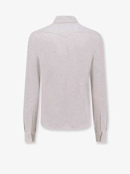 Leisure-fit cotton shirt thumbnail