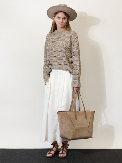 Viscose and linen skirt thumbnail
