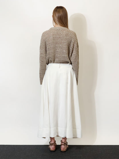 Viscose and linen skirt thumbnail