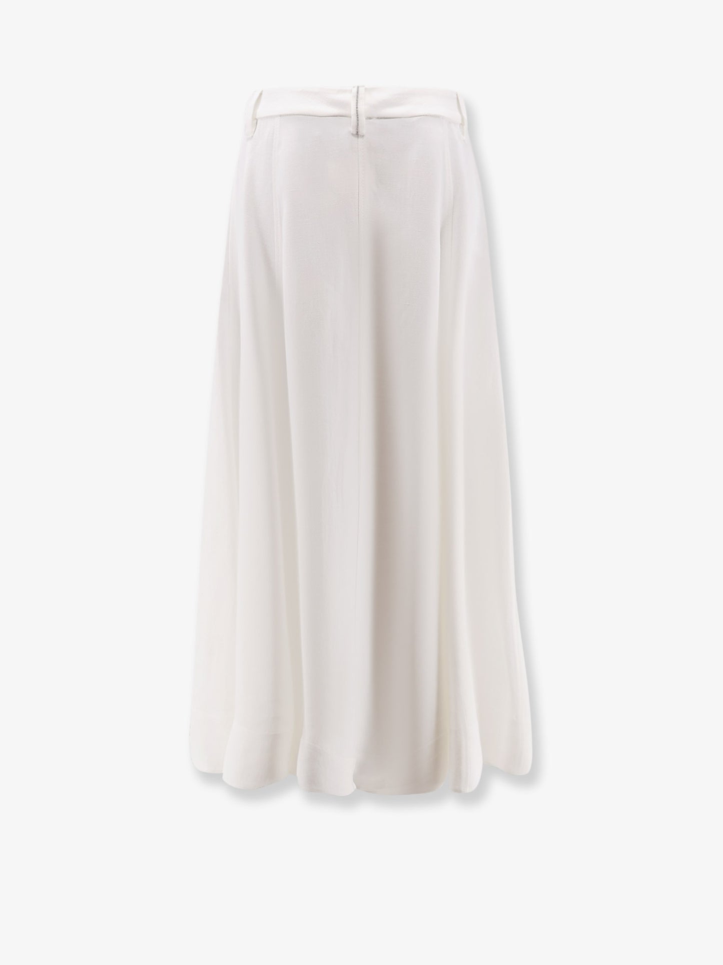 Viscose and linen skirt