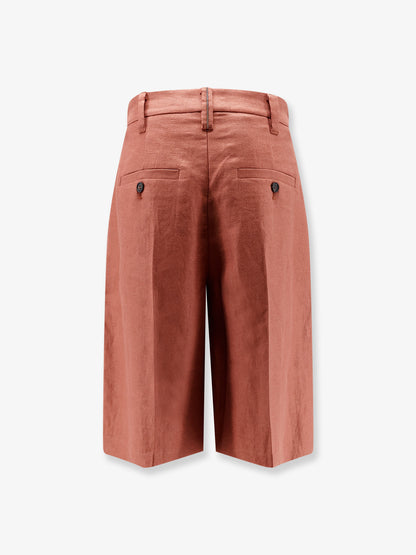 Linen shorts with Monili detail thumbnail