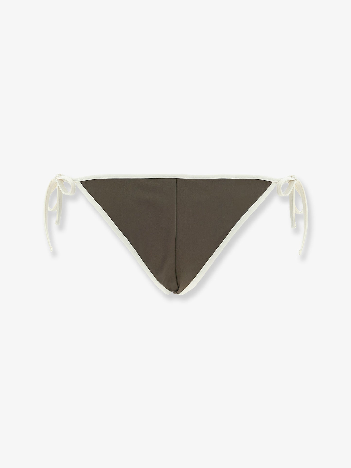 Nylon bikini bottoms with contrasting profiles