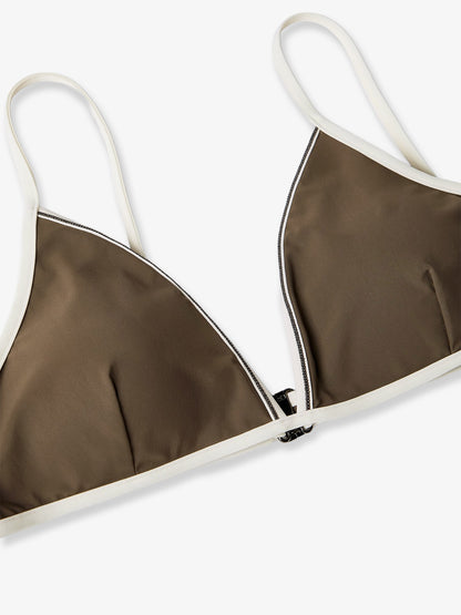 Nylon bikini top with Monile details thumbnail