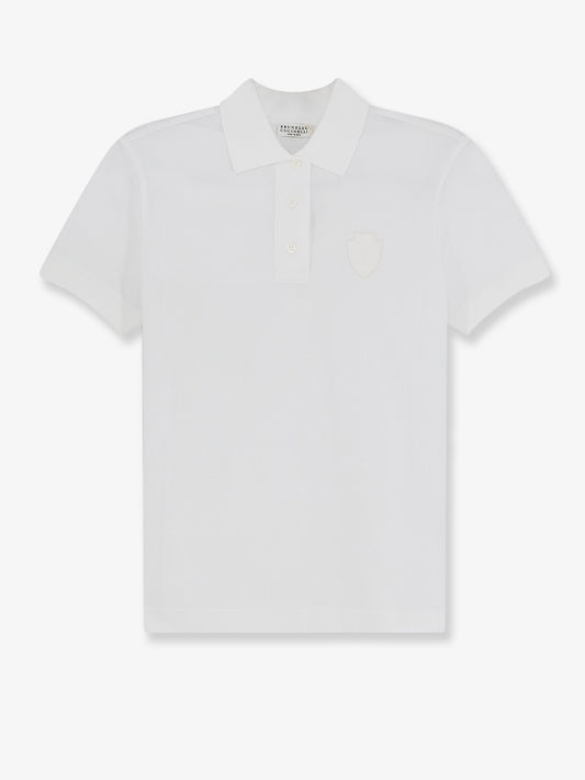 Cotton blend polo shirt