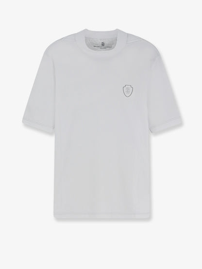 Technical fabric T-shirt with front logo patch thumbnail