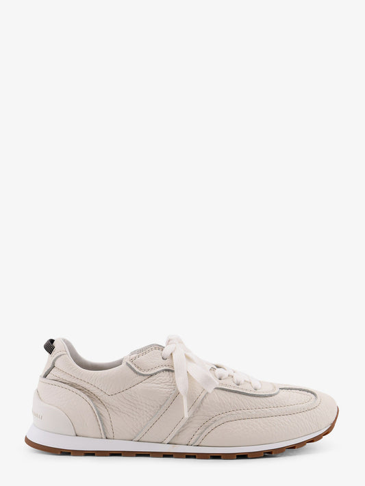 Sneakers in pelle con dettaglio Monile posteriore