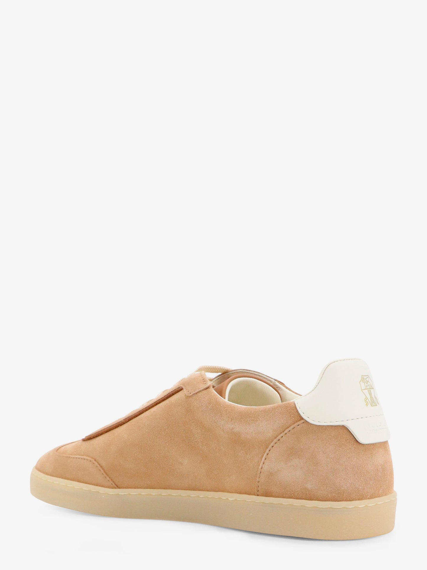 Suede and leather sneakers