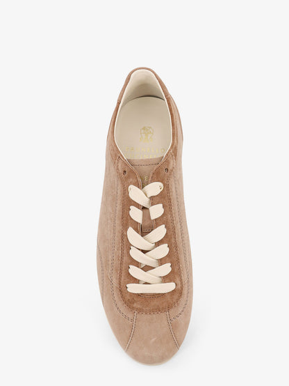 Leather sneakers with stitching detail thumbnail