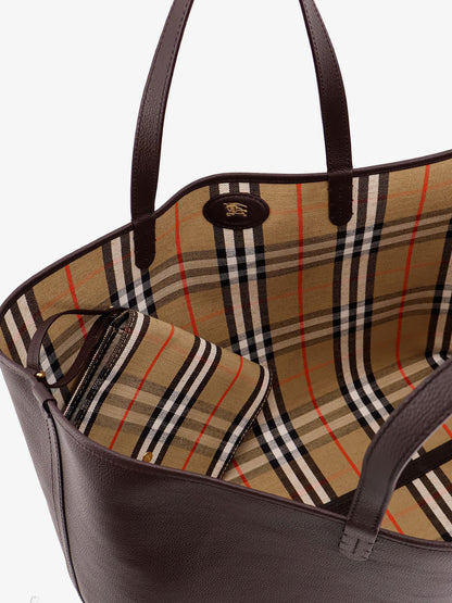 Reversible shopping bag with check pattern thumbnail