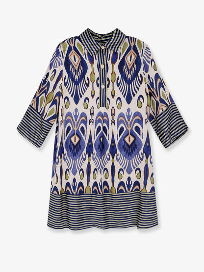 Multicolor viscose and rayon dress thumbnail
