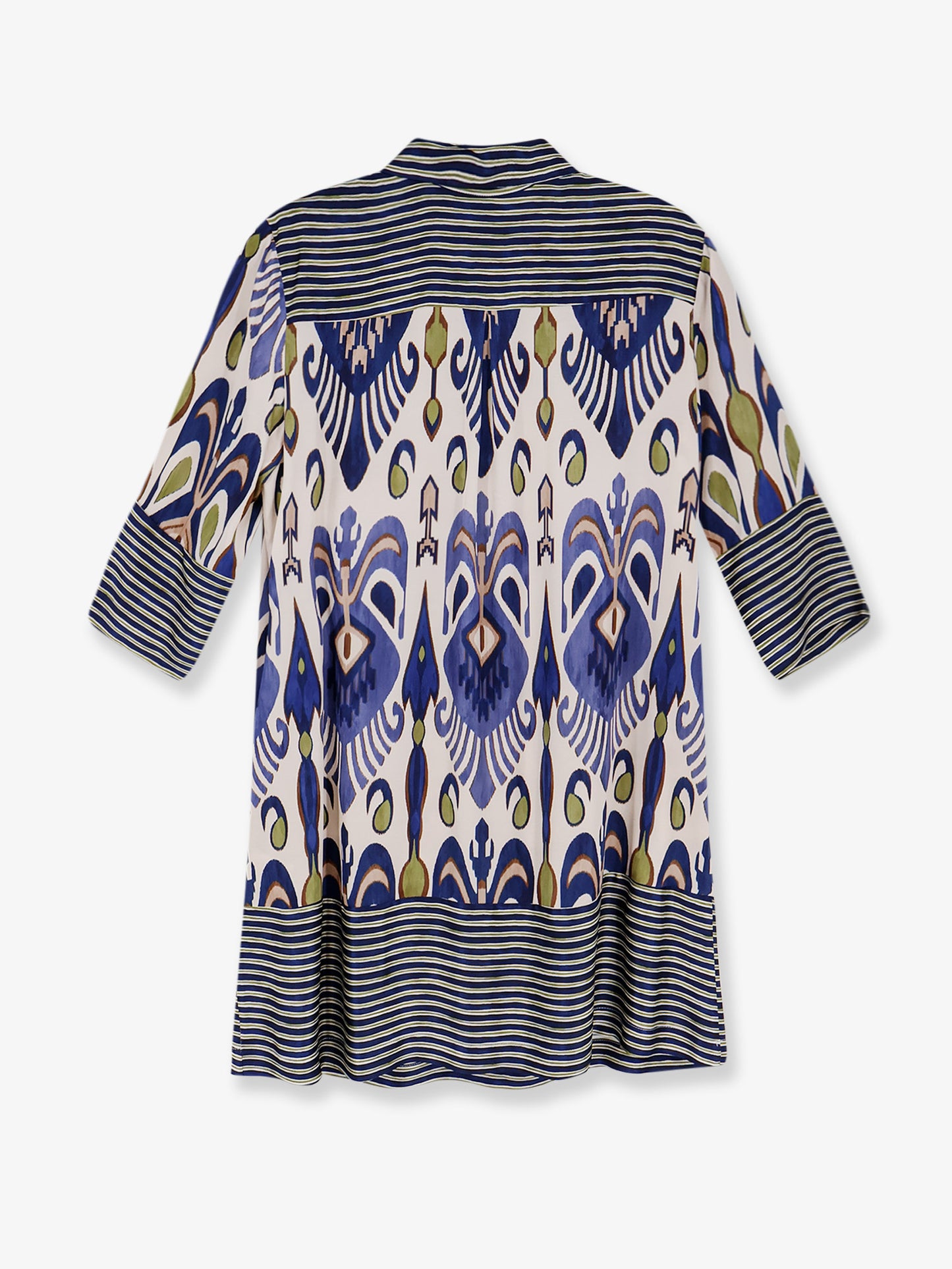 Multicolor viscose and rayon dress