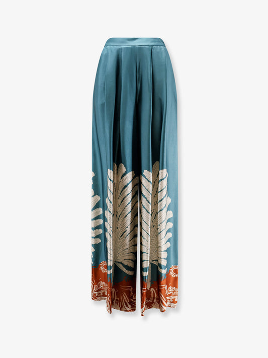 Palma viscose and rayon trousers