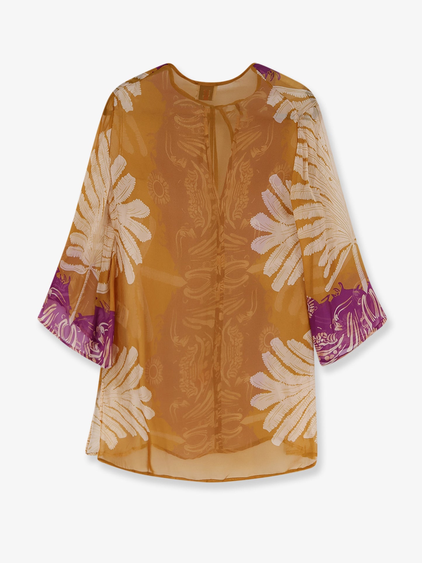 Palme viscose and silk shirt