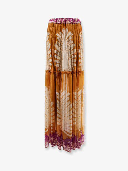 Gale Palme viscose and silk skirt thumbnail