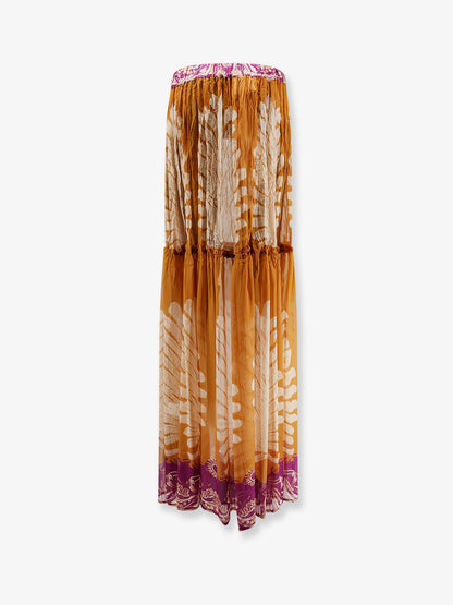 Gale Palme viscose and silk skirt thumbnail