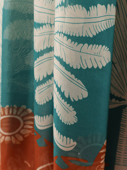 Gale Palme viscose and silk skirt thumbnail