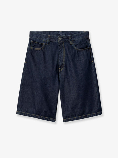 Landon denim Bermuda shorts with logo patch thumbnail