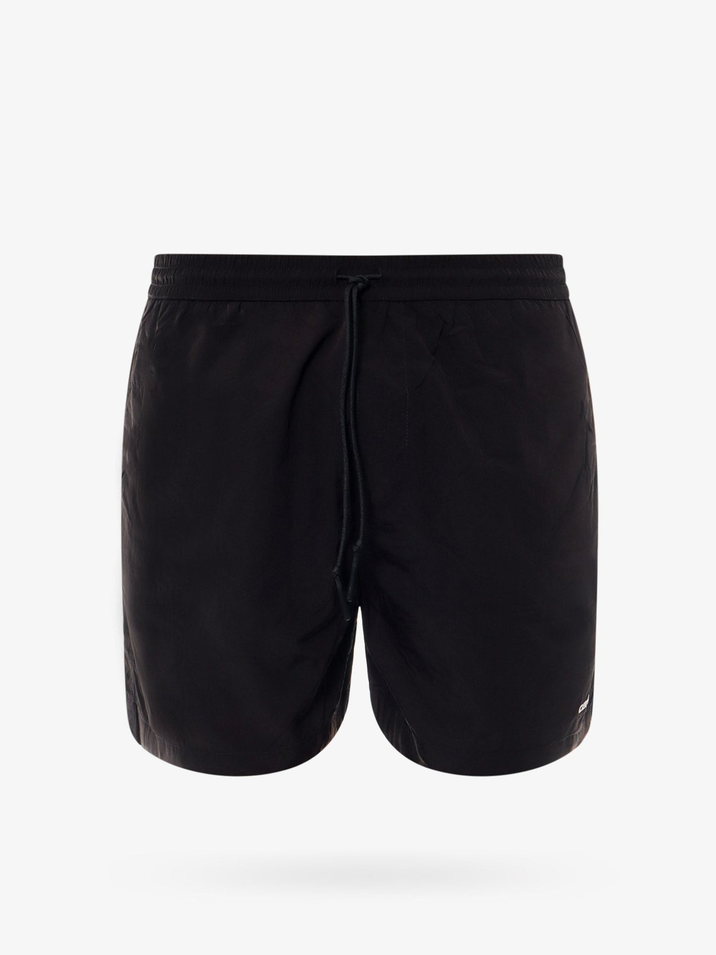 Nylon swim trunk with embroidered logo