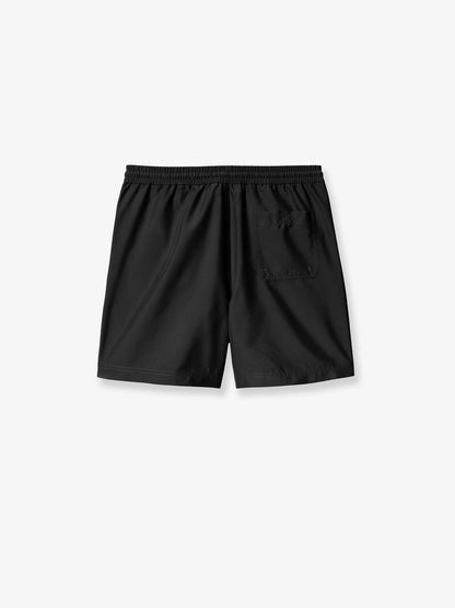 Nylon swim trunks with contrasting embroidered logo thumbnail