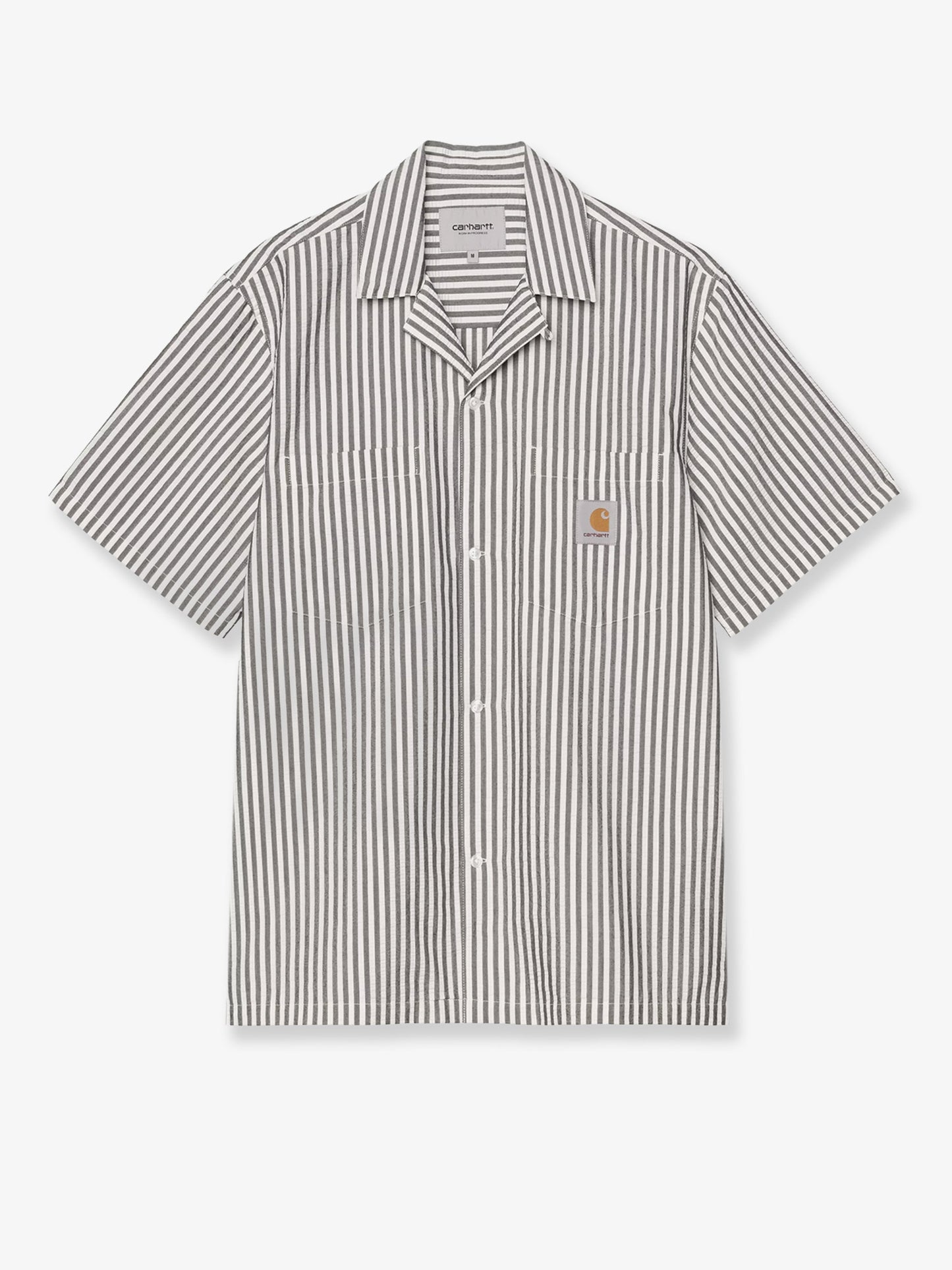 Level cotton blend shirt with striped pattern