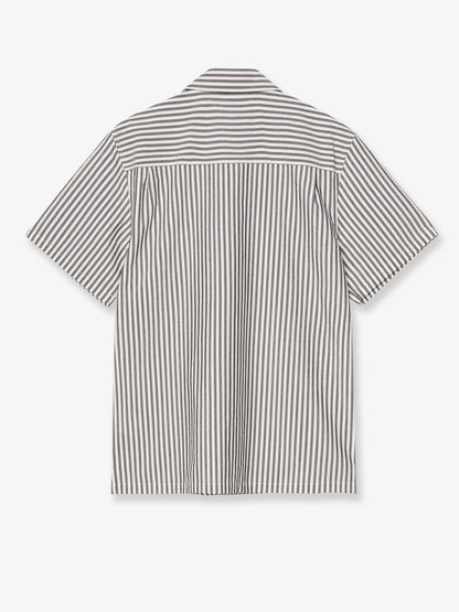 Level cotton blend shirt with striped pattern thumbnail