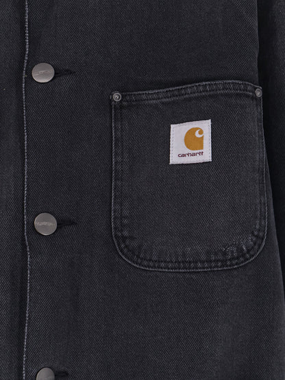 Aden black denim jacket thumbnail
